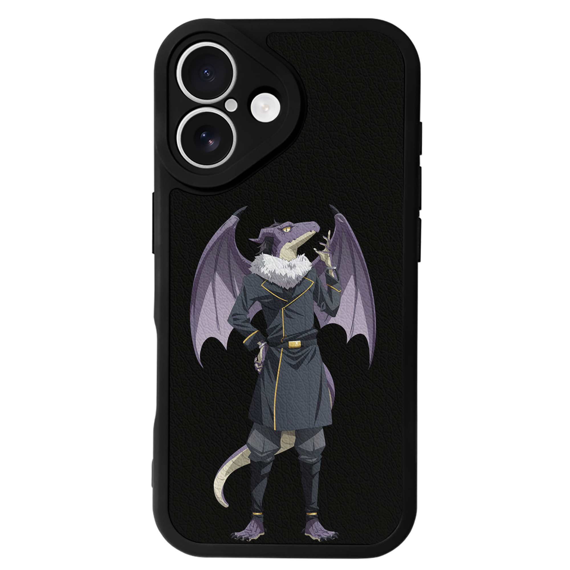 （画像用） 転スラ Regarding Reincarnated to Slime 【iPhone 16シリーズ対応】シリコンスマホケース（レザー調） 材質：シリコン
